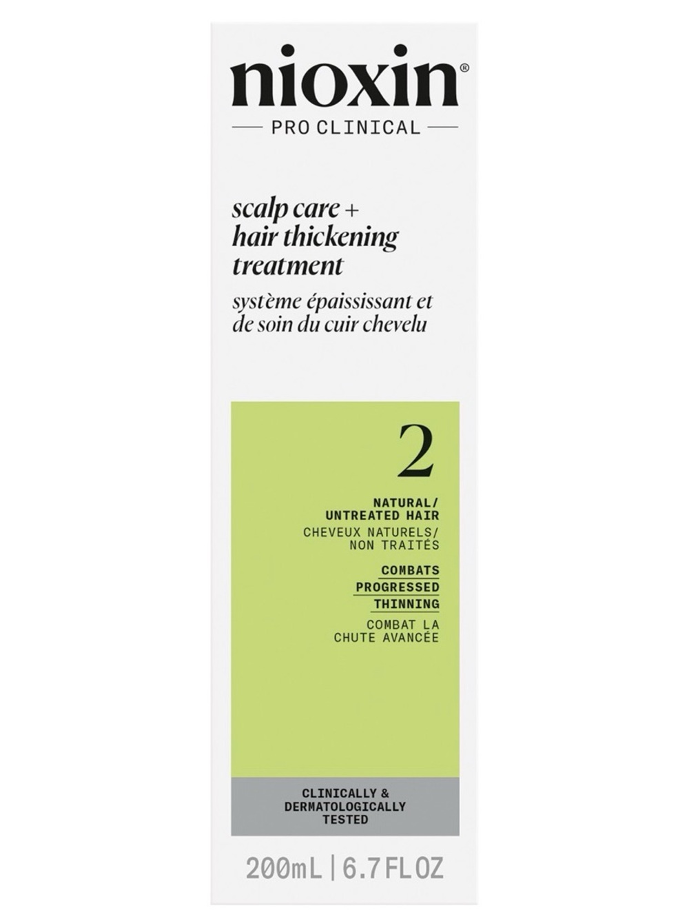 Nioxin Pro Clinical Scalp Care + Hair Thickening Treatment — Green